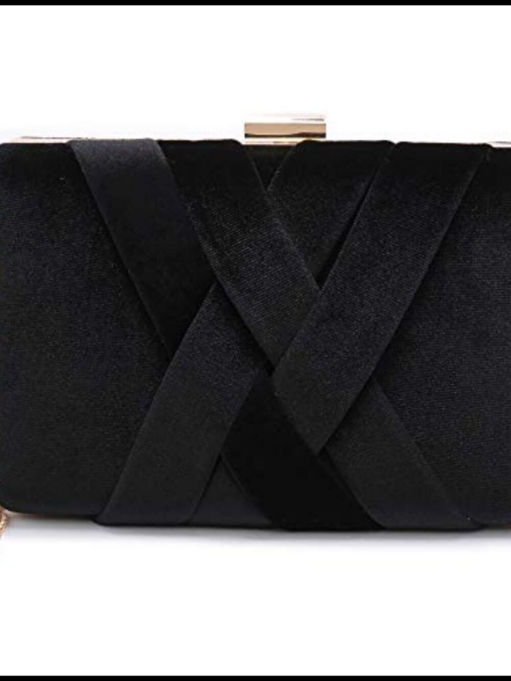 Women's Velvet Evening Clutch Tassel Convertible Chain Strap Wedding Prom